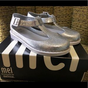 Mini Melissa- Mel Kazakova Silver Jelly shoes